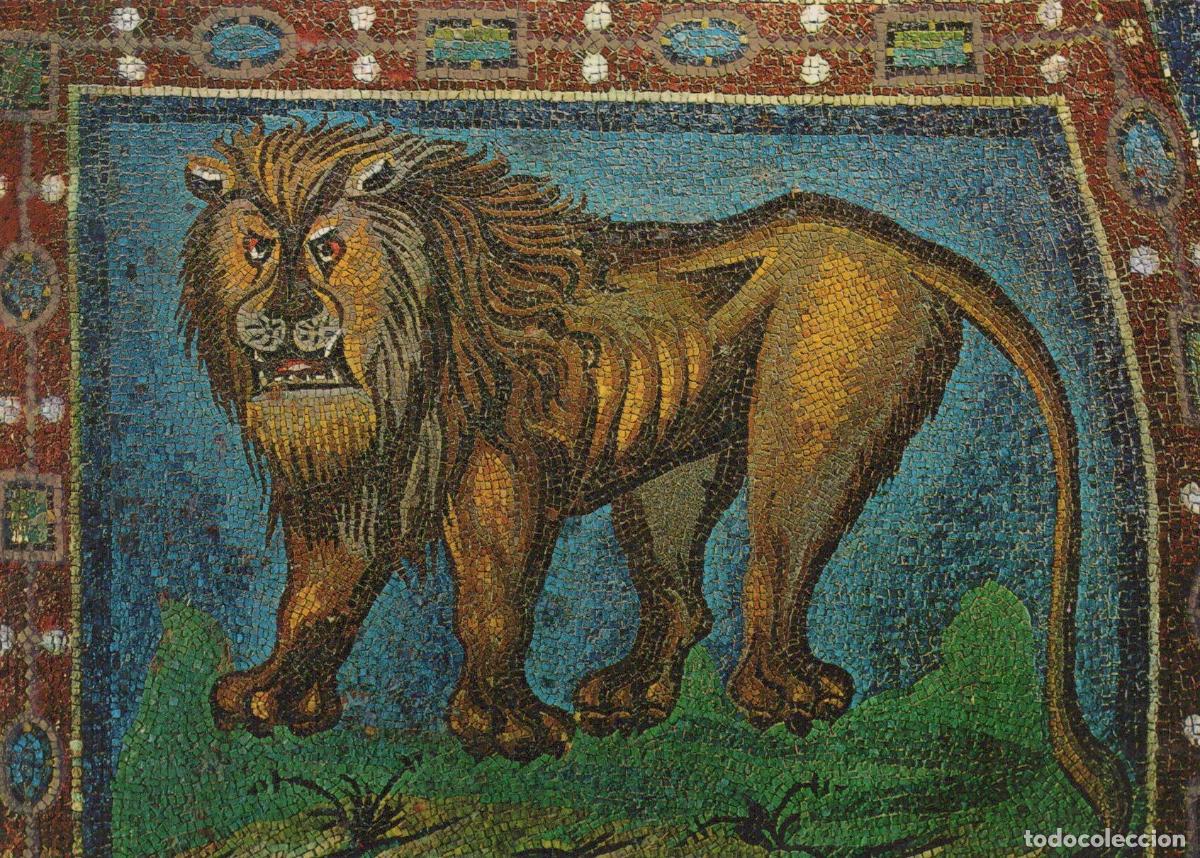 Cartoline: Italy Ravenna Basilica DI S Vitale St Mark the Evangelist Lion Unposted *YAV010