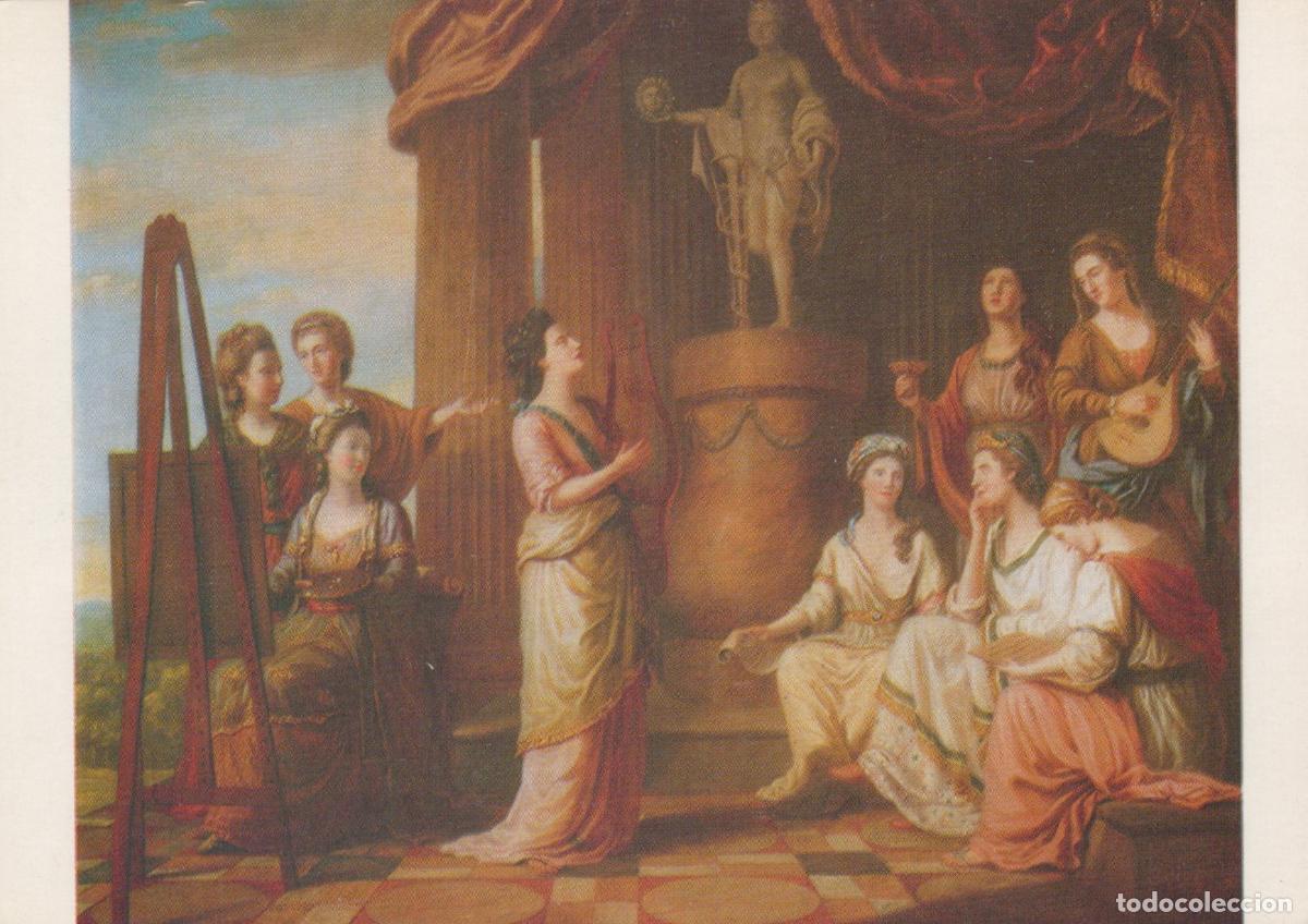 Postales: United Kingdom The Nine Living Muses of Great Britain Painting Unposted *YAV040