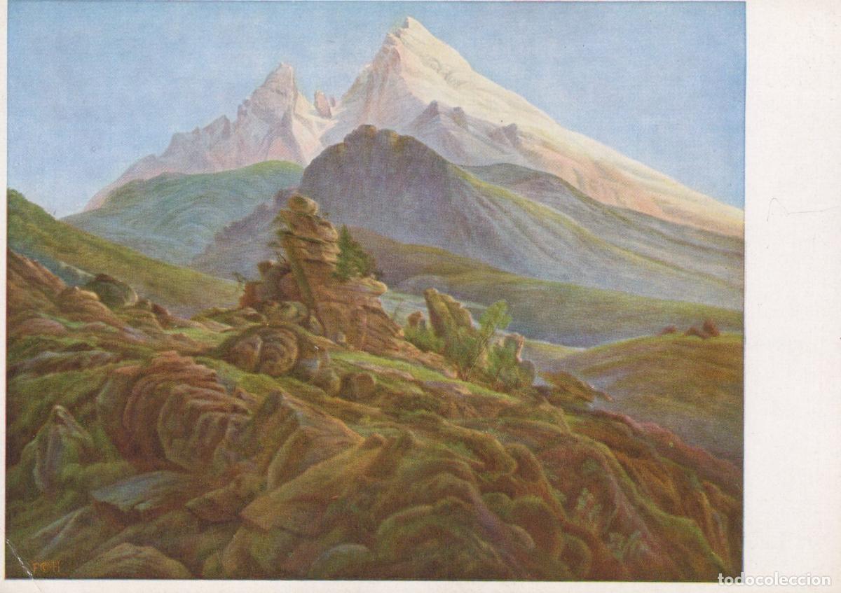Postales: Germany Berchtesgaden Caspar David Friedrich Watzmann Mountain Unposted *YAV055