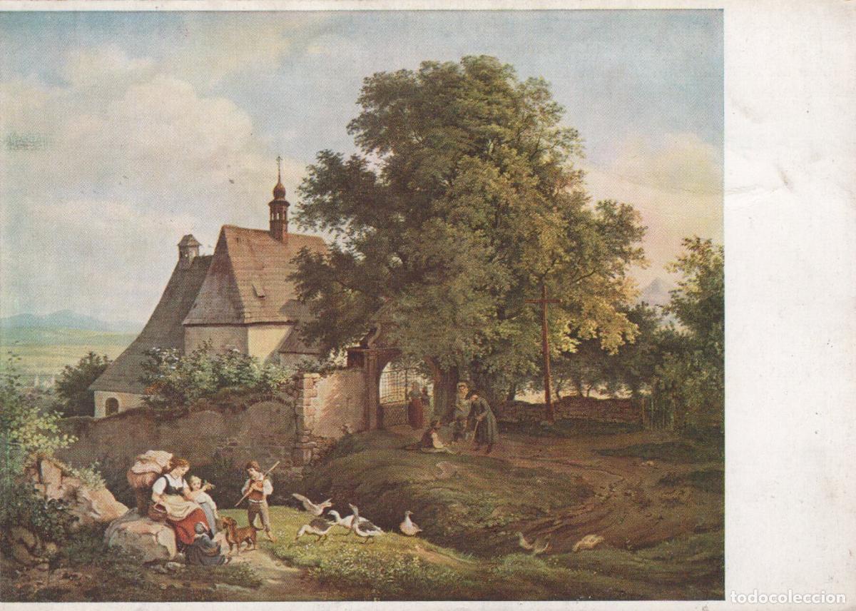 Postales: Germany Graupen Ludwig Richter S Kirche von Romantic Art Unposted *YAV057