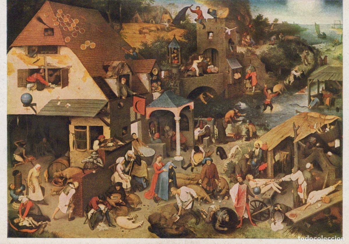 Postales: Germany Munich Pieter Brueghel the Elder Netherlandish Proverbs Unposted *YAV075