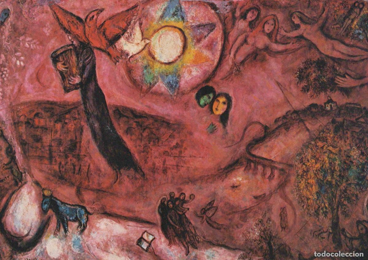 Postcards: France Nice Marc Chagall Biblical Message Cantique des Unposted *YAV068
