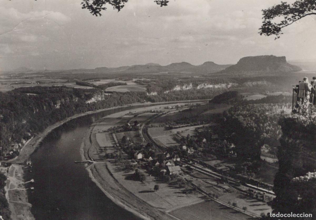 Postcards: Germany Rathen Elbbogen Saxon Switzerland River Elbe Landscape View *YAV115