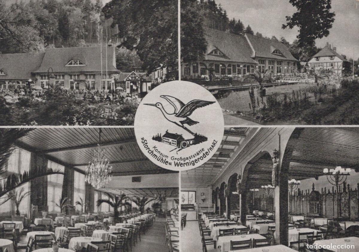 Postcards: Germany Wernigerode Harz Storchm&uuml;hle Konsum Gro&szlig;gastst&auml;tte Unposted *YAV119