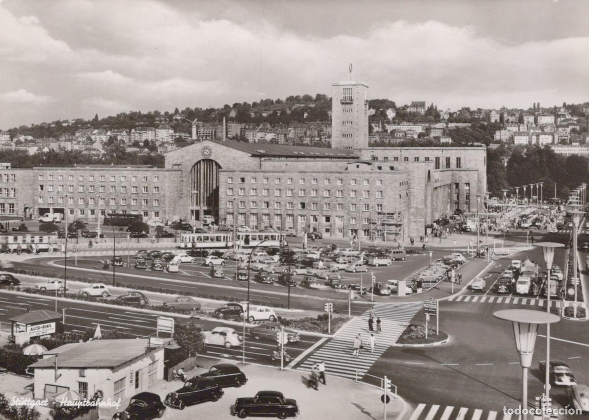 Postais: Germany Stuttgart Hauptbahnhof Main Station 1950s Real Photo Unposted *YAV125