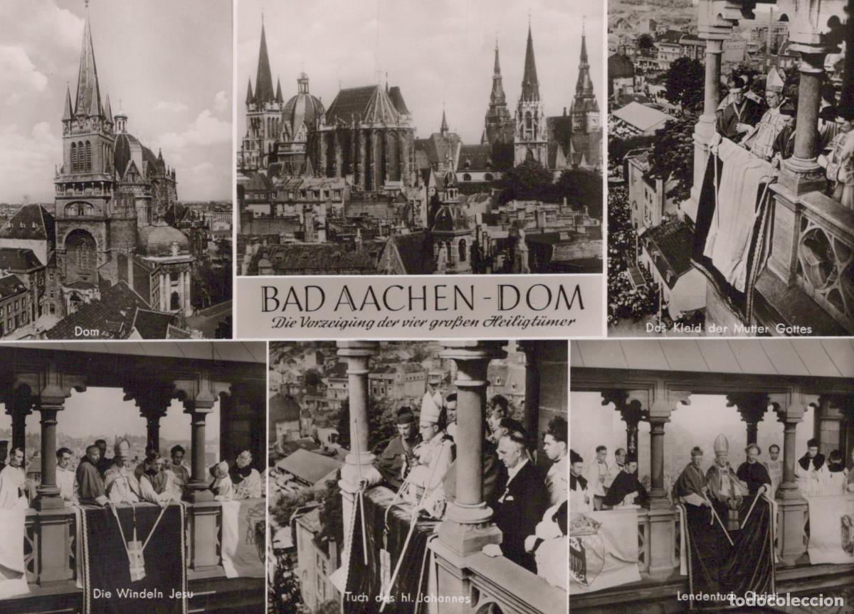 Postales: Germany Aachen Bad Cathedral Display of Four Great Relics Religious *YAV124