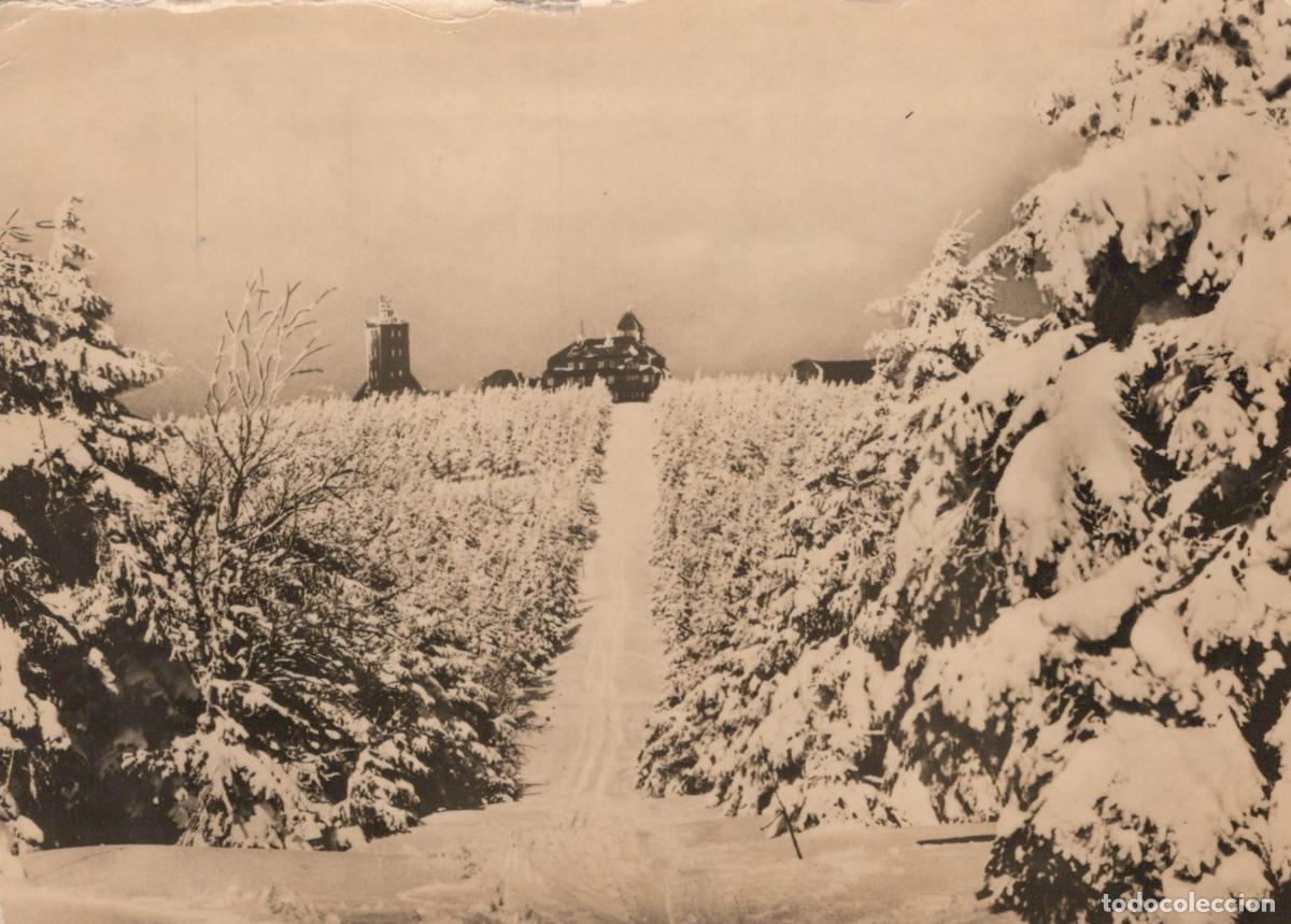 Postales: Germany Oberwiesenthal Erzgebirge Winter Landscape Fichtelberg Ski Slope *YAV103