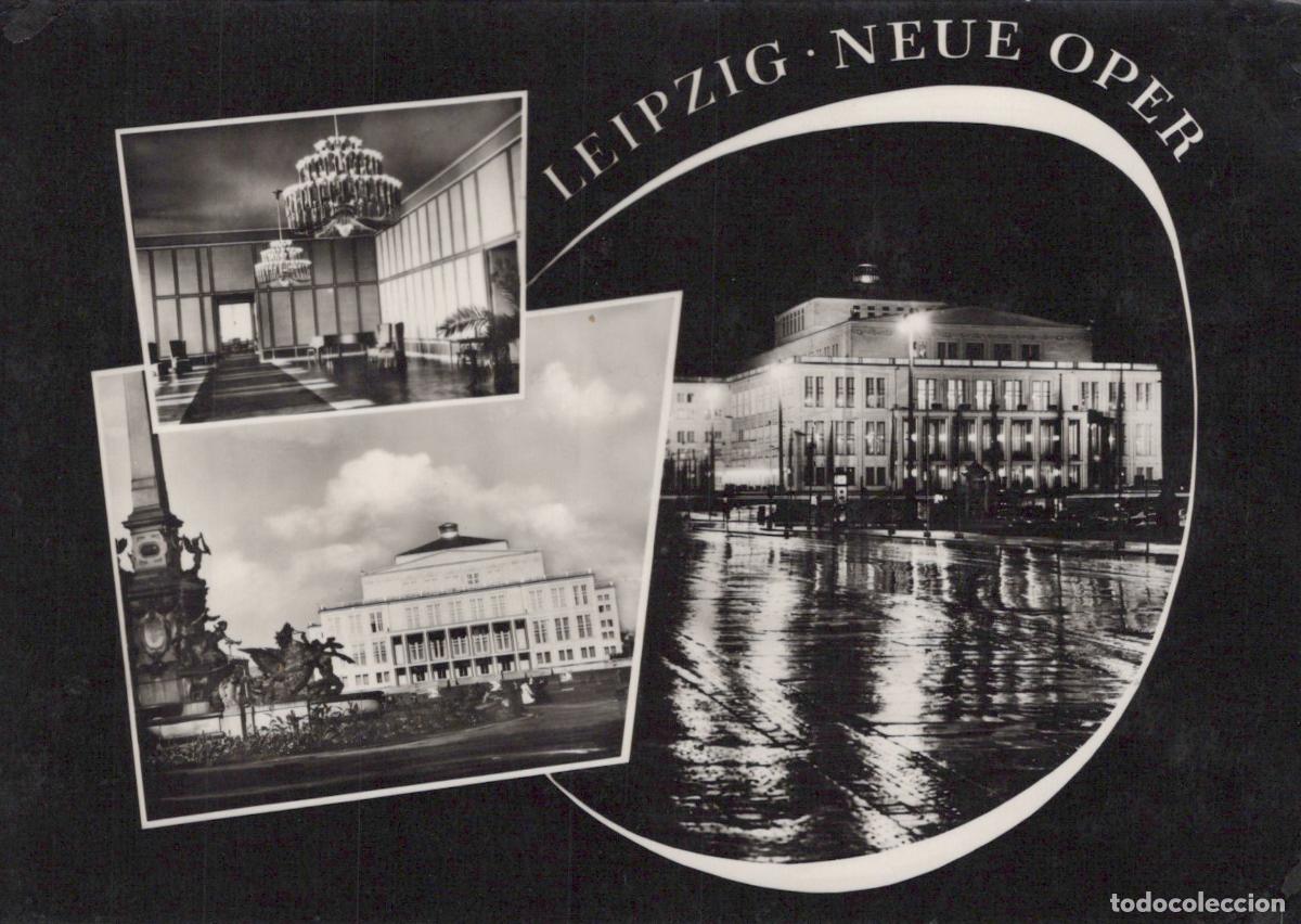 Postales: Germany Leipzig Neue Oper Opera House Interior Exterior Night Unposted *YAV113
