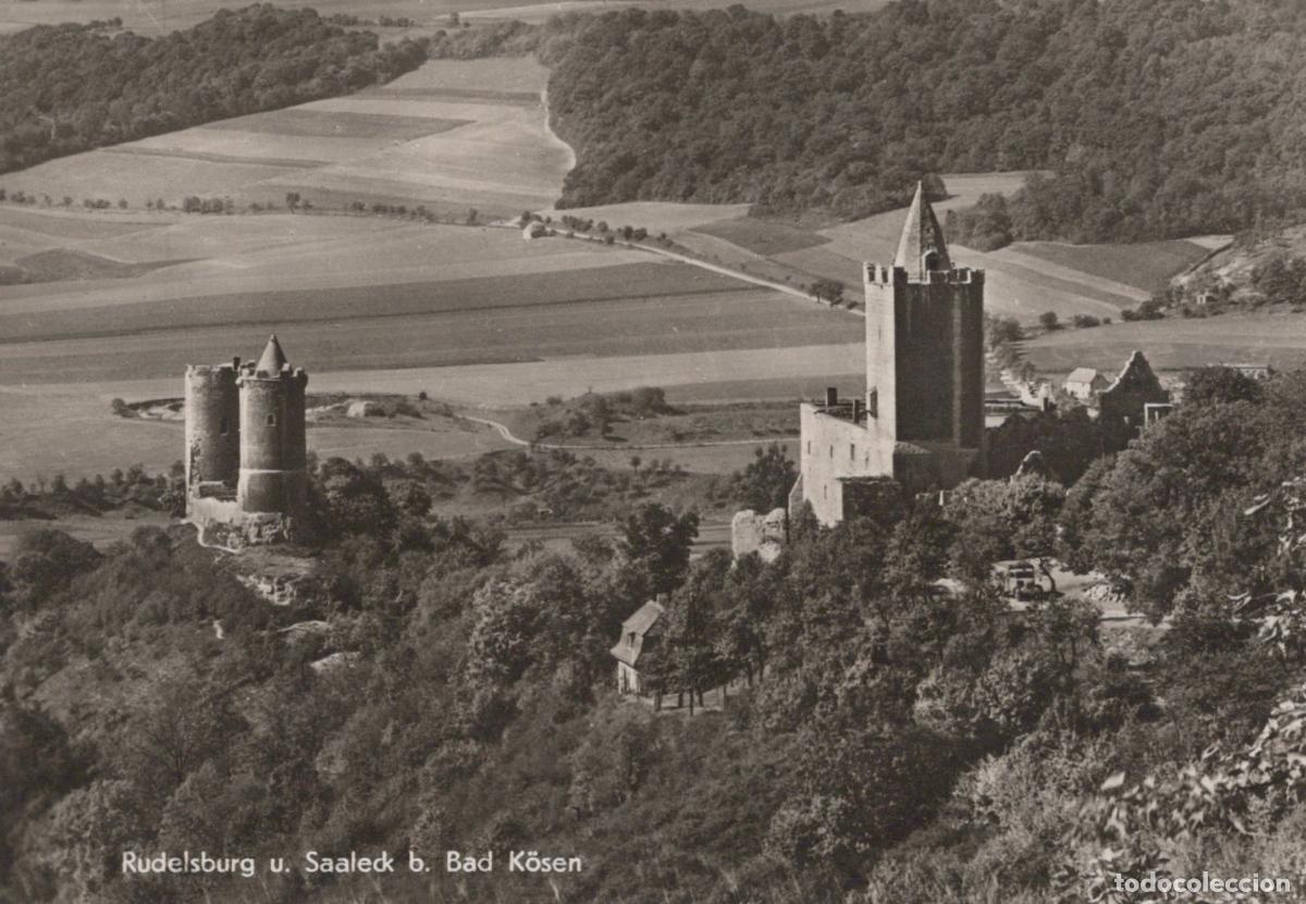 Postales: Germany Bad Kosen Rudelsburg and Saaleck Castles Near Landscape View *YAV111