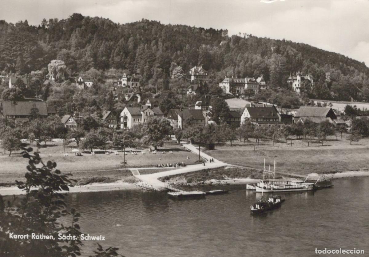 Postales: Germany Kurort Rathen Saxon Switzerland Elbe River Real Photo Unposted *YAV118