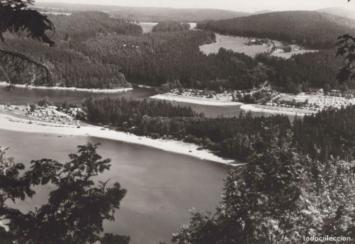 Cartoline: Germany Hohenwartespeere Lake Camping Droschkau Real Photo Unposted *YAV152