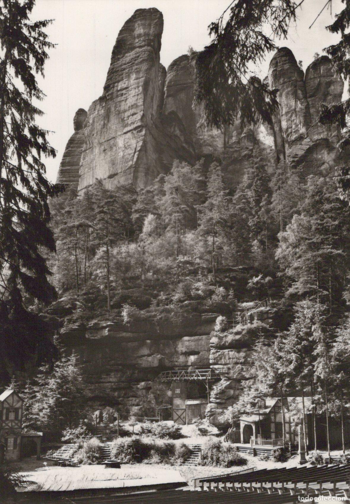 Cartoline: Germany Kurort Rathen Felsenb&uuml;hne Saxon Switzerland Rock Stage Unposted *YAV160