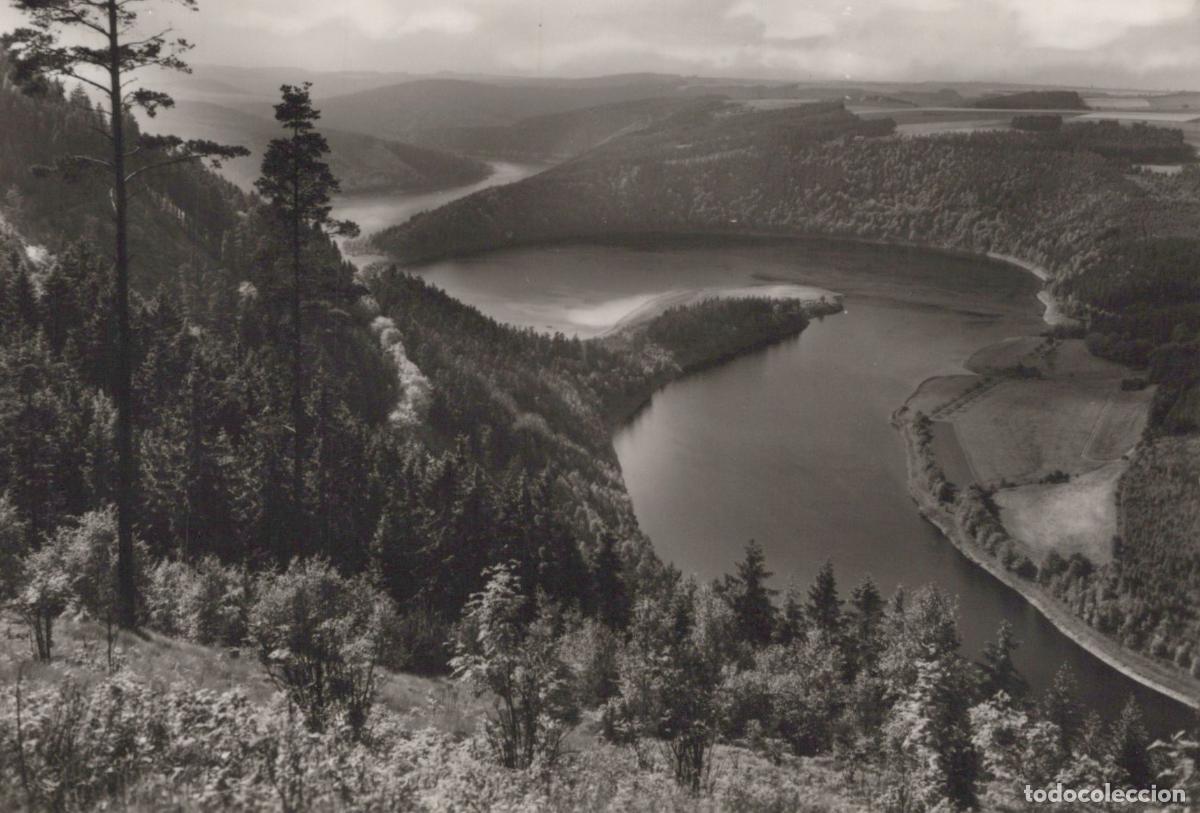 Postcards: Germany Hohenwarte Dam Troschkaukessel Reservoir Landscape Real Photo *YAV151