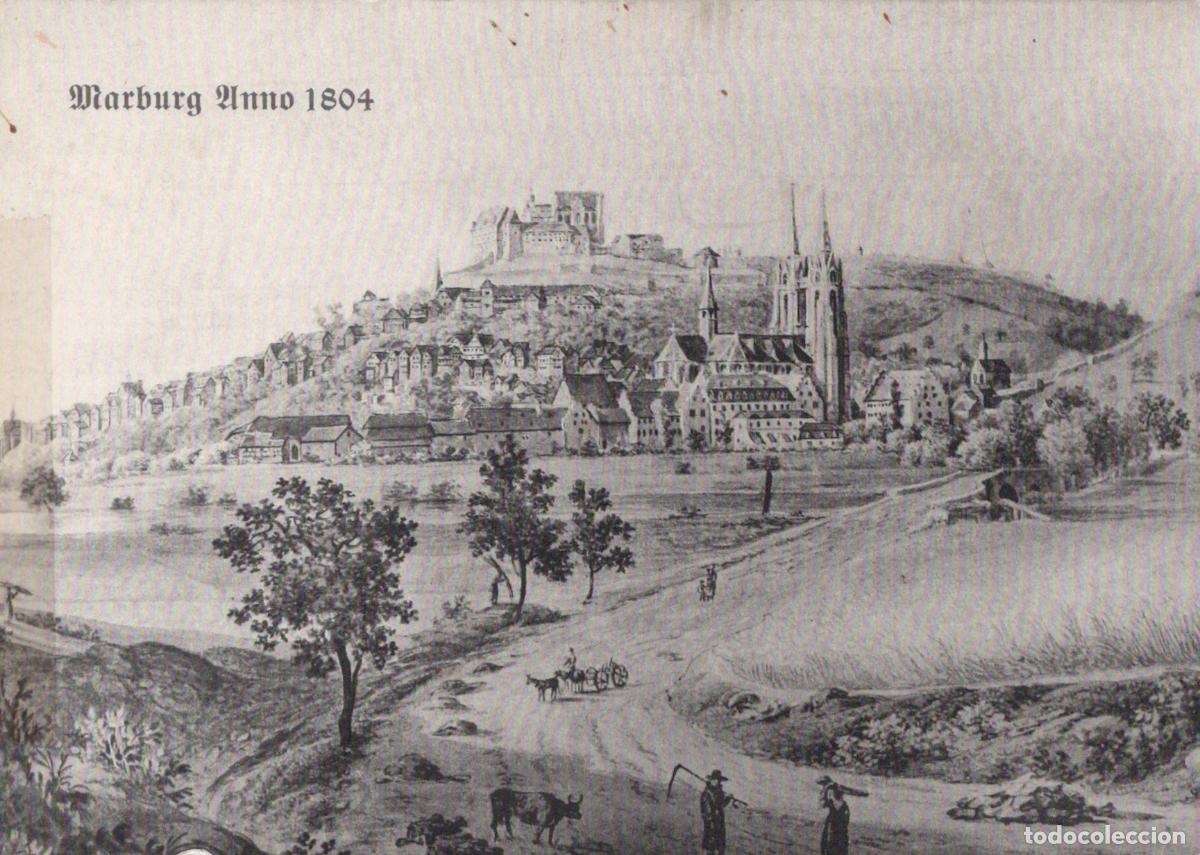 Cartes Postales: Germany Marburg Anno 1804 Historic Cityscape With Castle and Church *YAV153