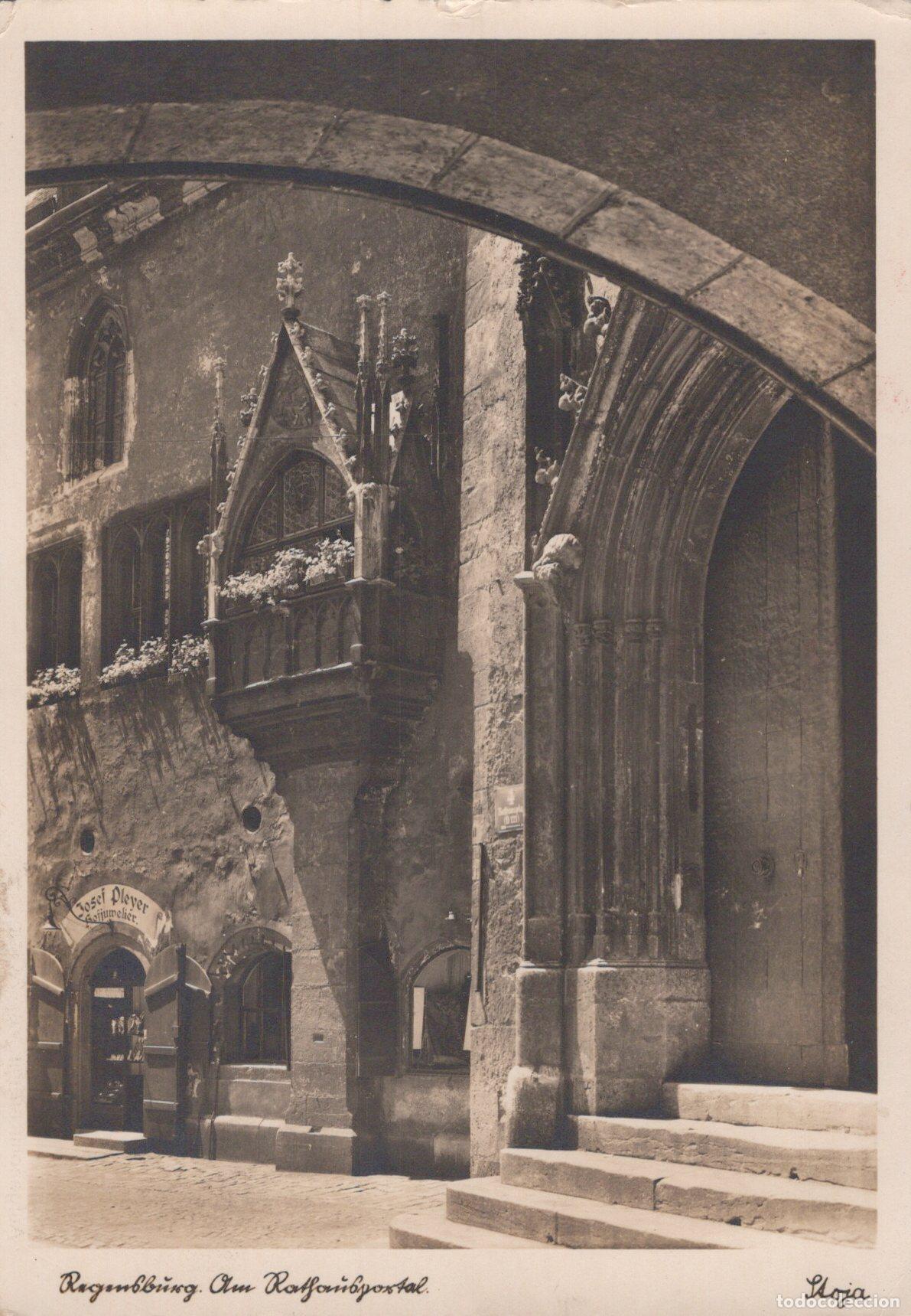 Postcards: Germany Regensburg Am Kaisersportal Historic Architecture Balcony *YAV166