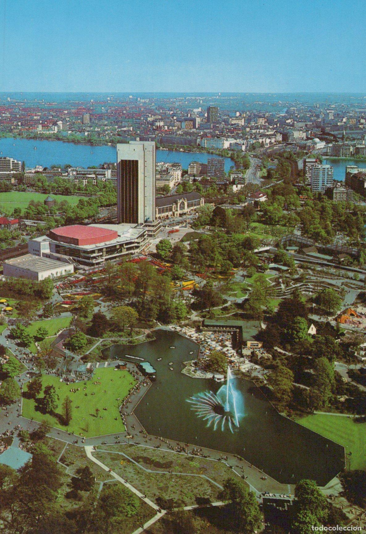 Postcards: Germany Hamburg Panoramic View of Planten Un Blomen Park and Unposted *YAV215