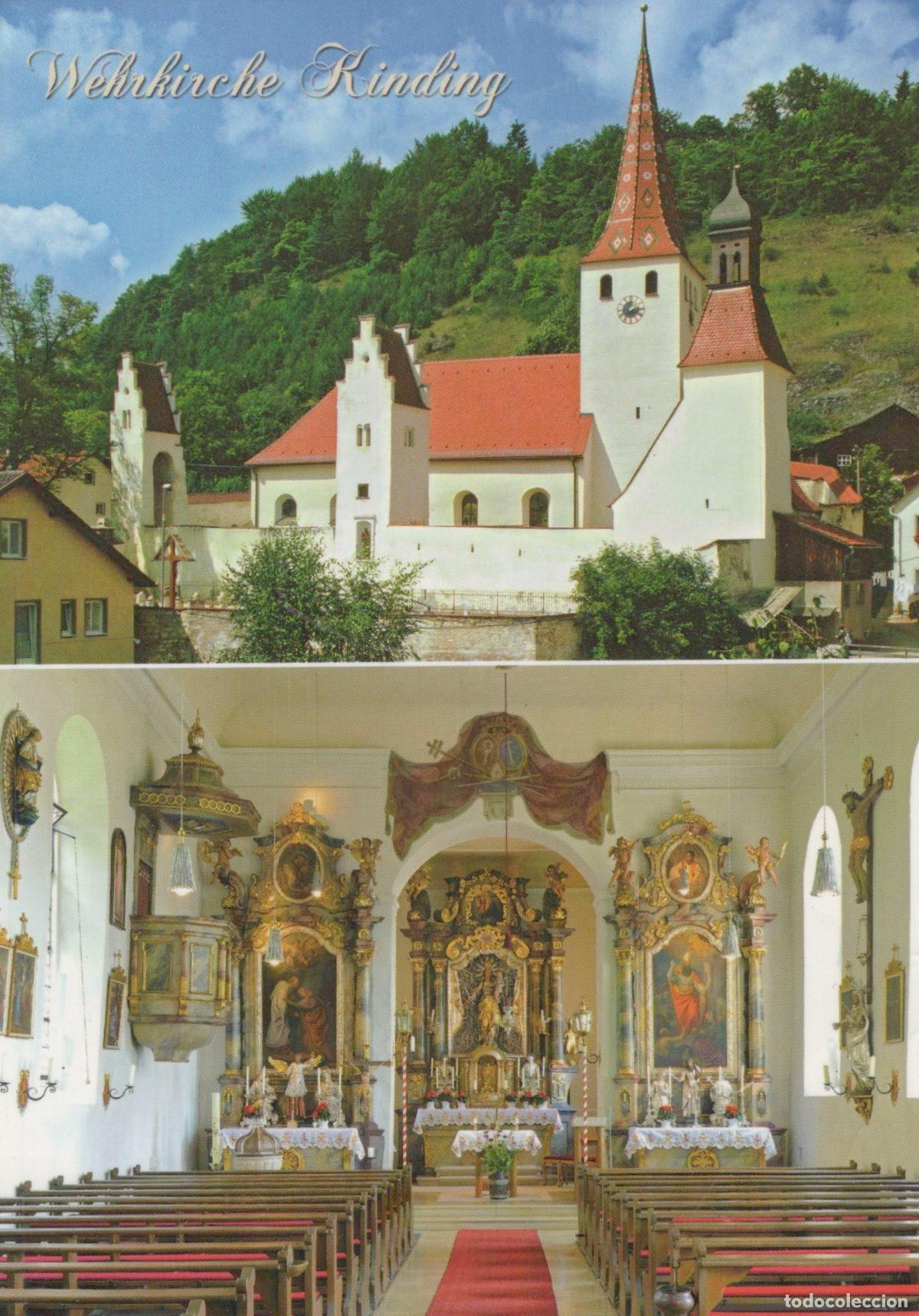 Cartoline: Germany Kinding Wehrkirche Exterior and Interior Unposted *YAV225