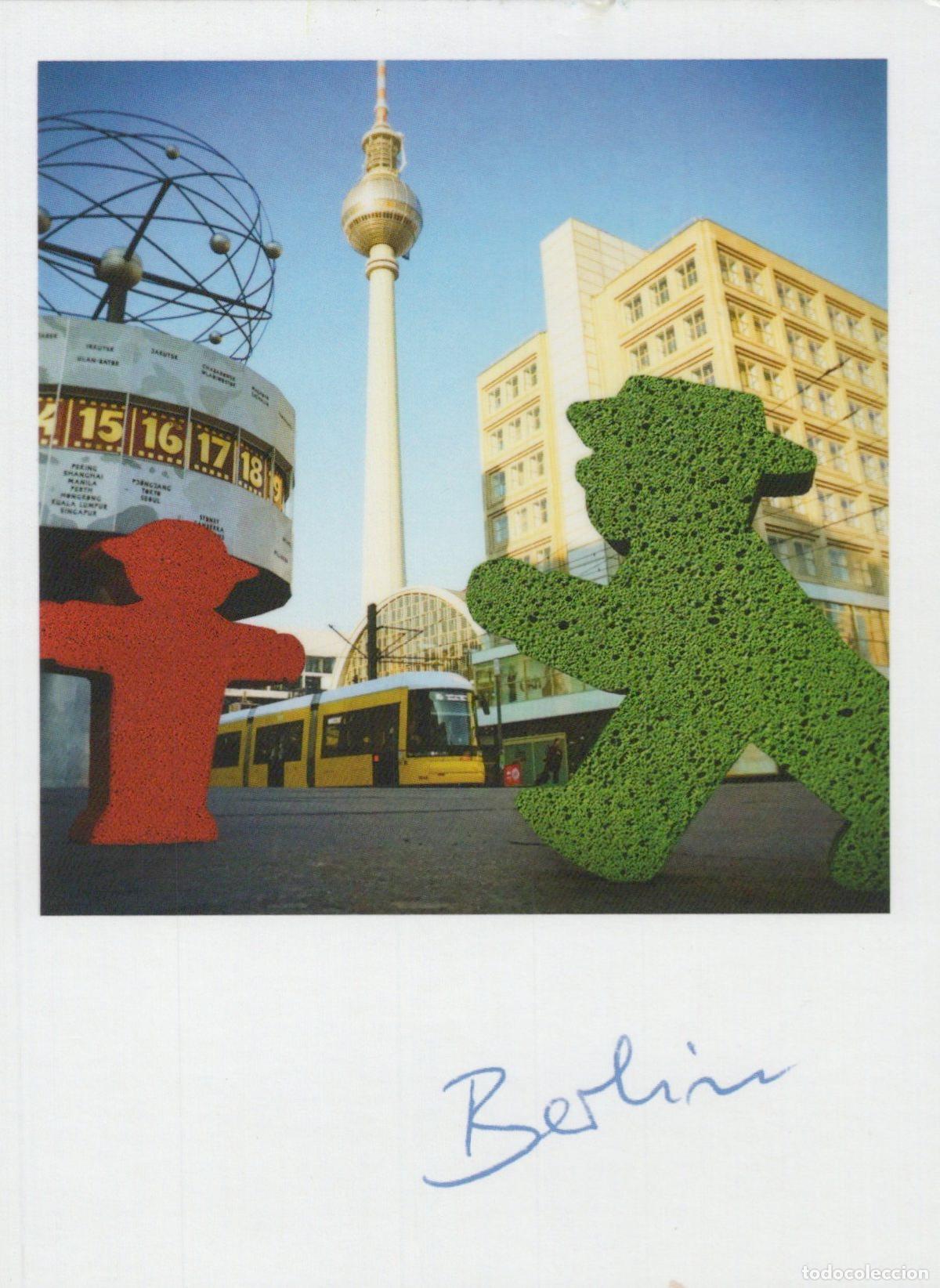 Cartoline: Germany Berlin Ampelmann Figures TV Tower World Clock Tram *YAV241