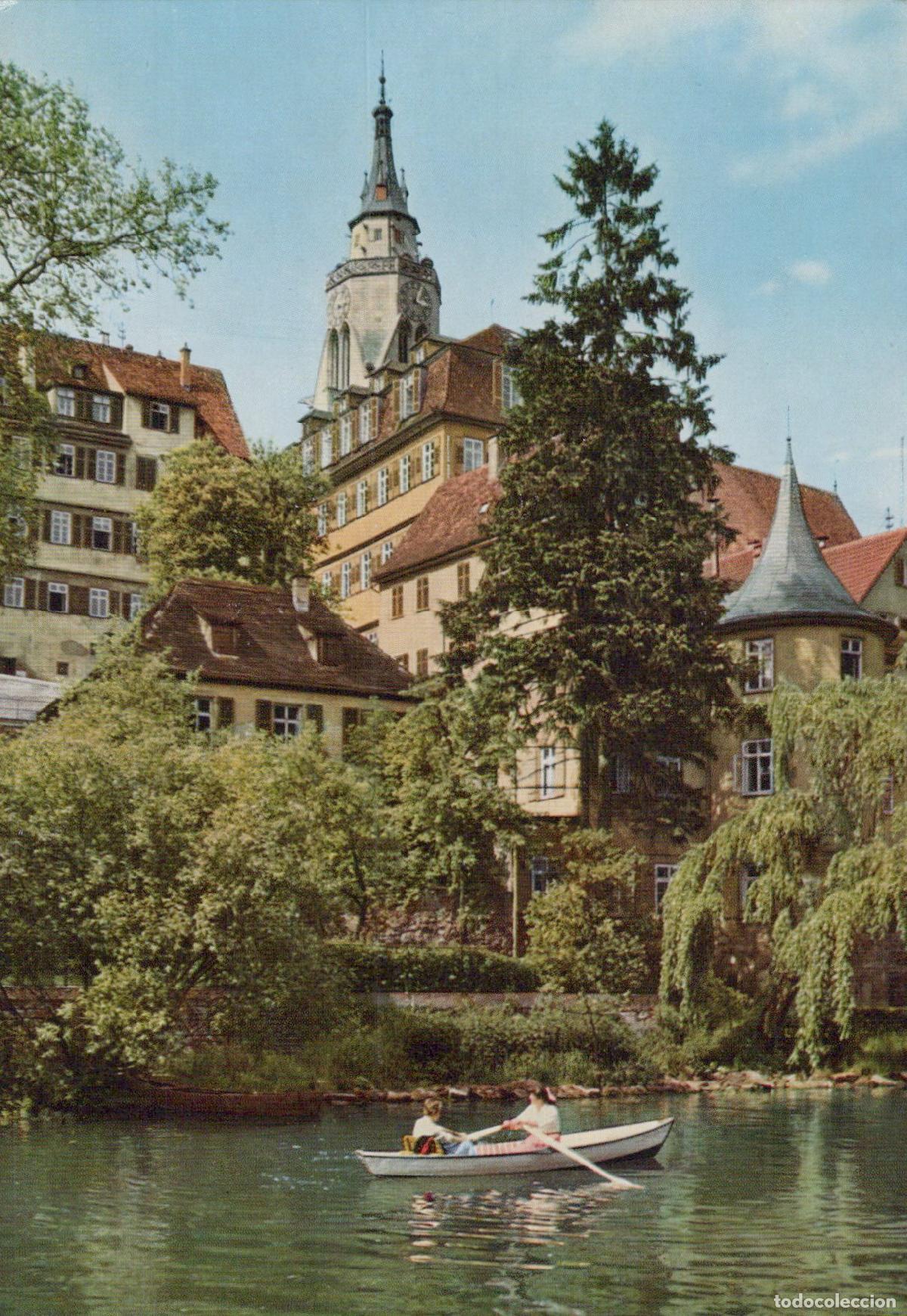 Cartes Postales: Germany T&uuml;bingen Stiftskirche Old Aula Holderlinturm River Unposted *YAV276