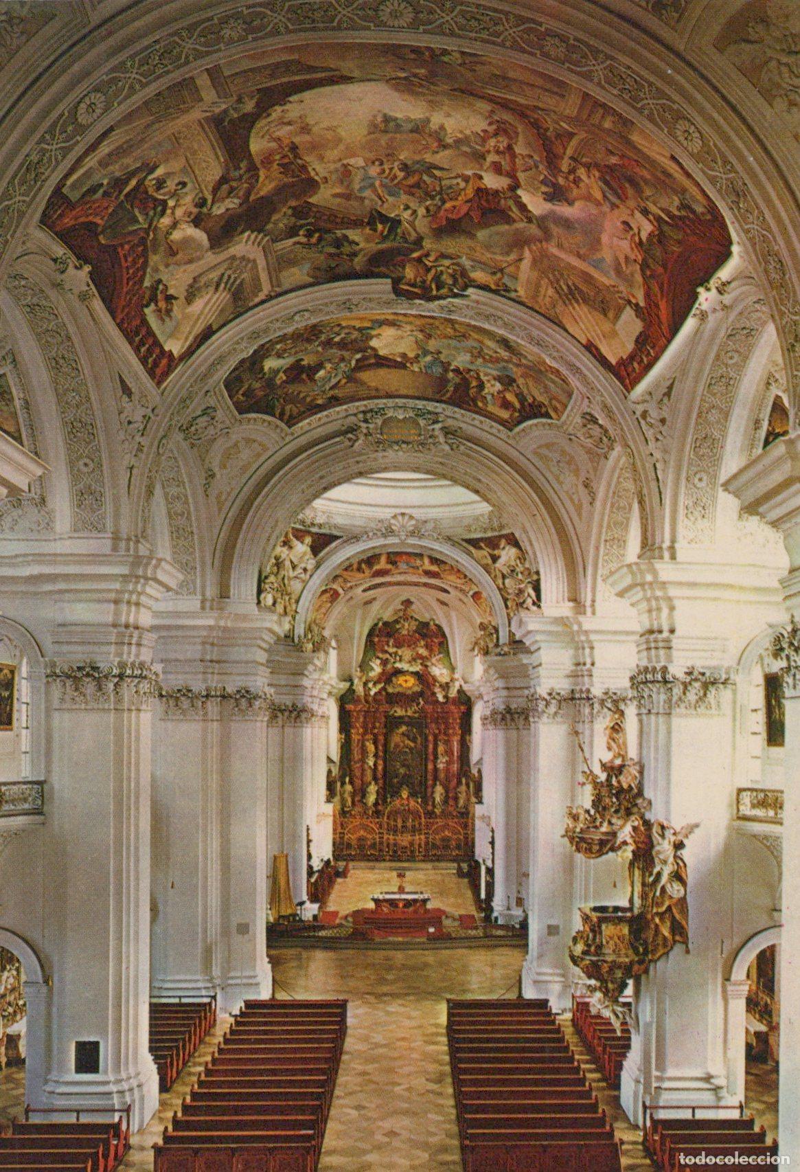 Cartes Postales: Germany Weingarten Abbey Baroque Church Interior Ornate Ceiling Frescoes *YAV273
