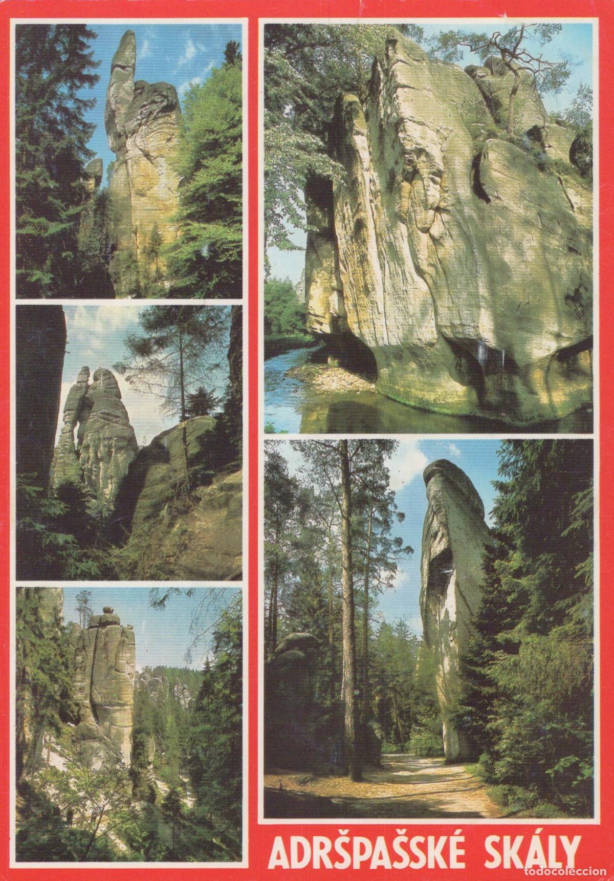 Cartes Postales: Czech Republic Adr&scaron;pach Adr&scaron;pa&scaron;sk&eacute; Sk&aacute;ly Rock Town Scenic Unposted *YAV229