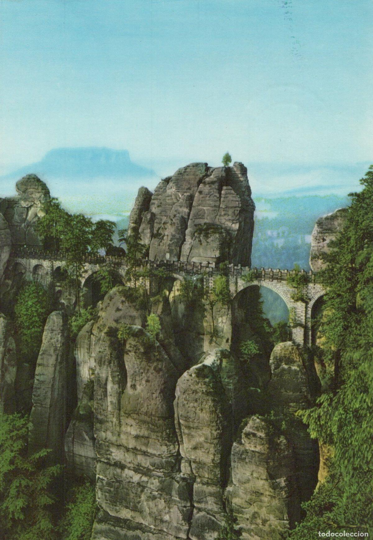 Cartes Postales: Germany Rathen Basteibr&uuml;cke A Stone Bridge Connecting Rock Formations in *YAV232