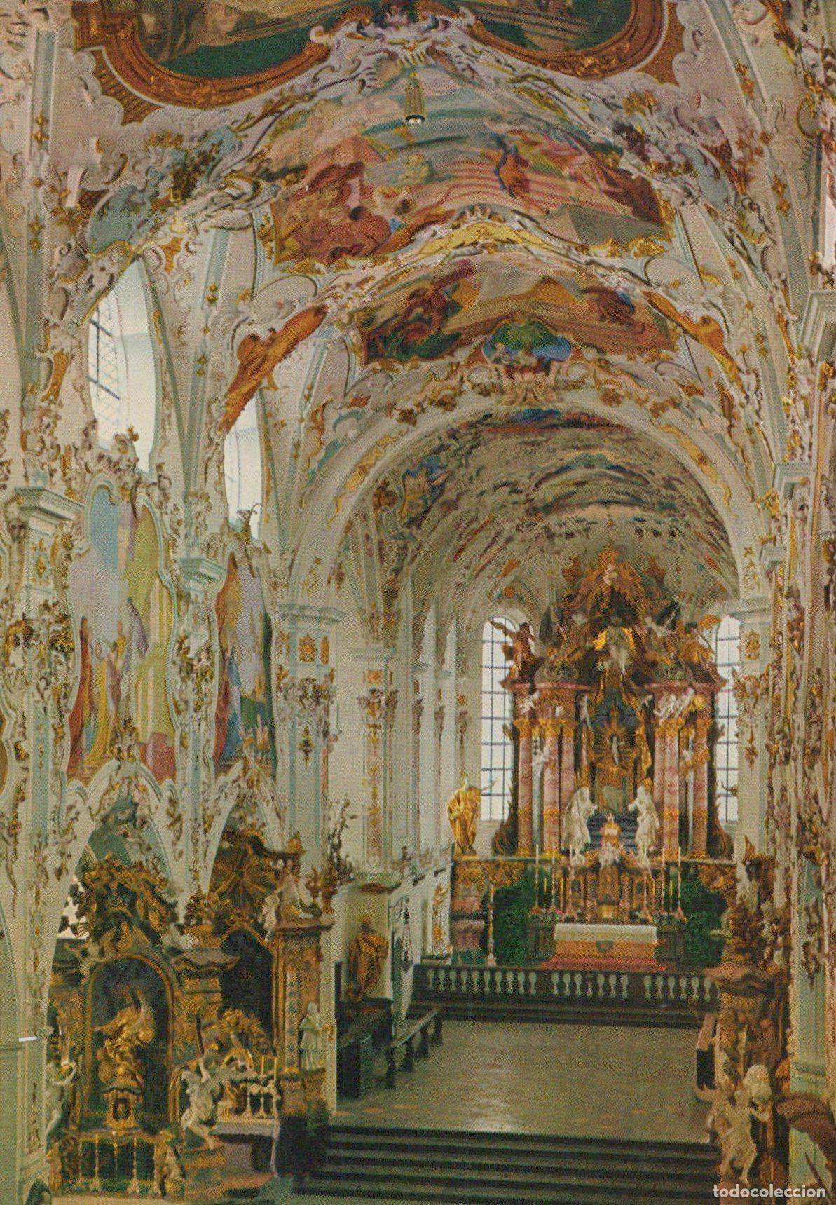 Cartoline: Germany Rottenbuch Former Collegiate Church Rococo Interior Unposted *YAV311