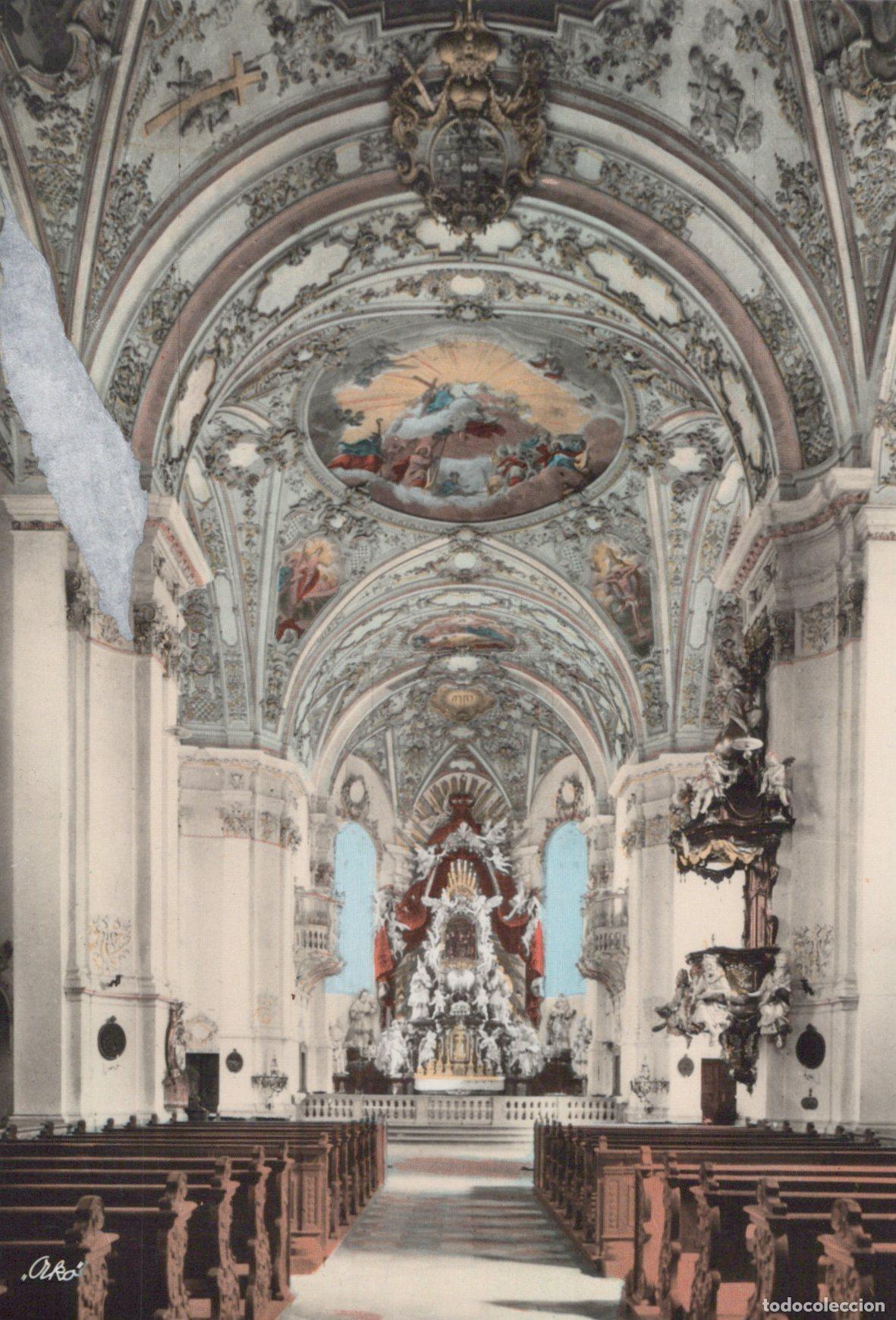 Cartoline: Germany G&ouml;ssweinstein Interior of the Basilica of the Holy Real Unposted *YAV313