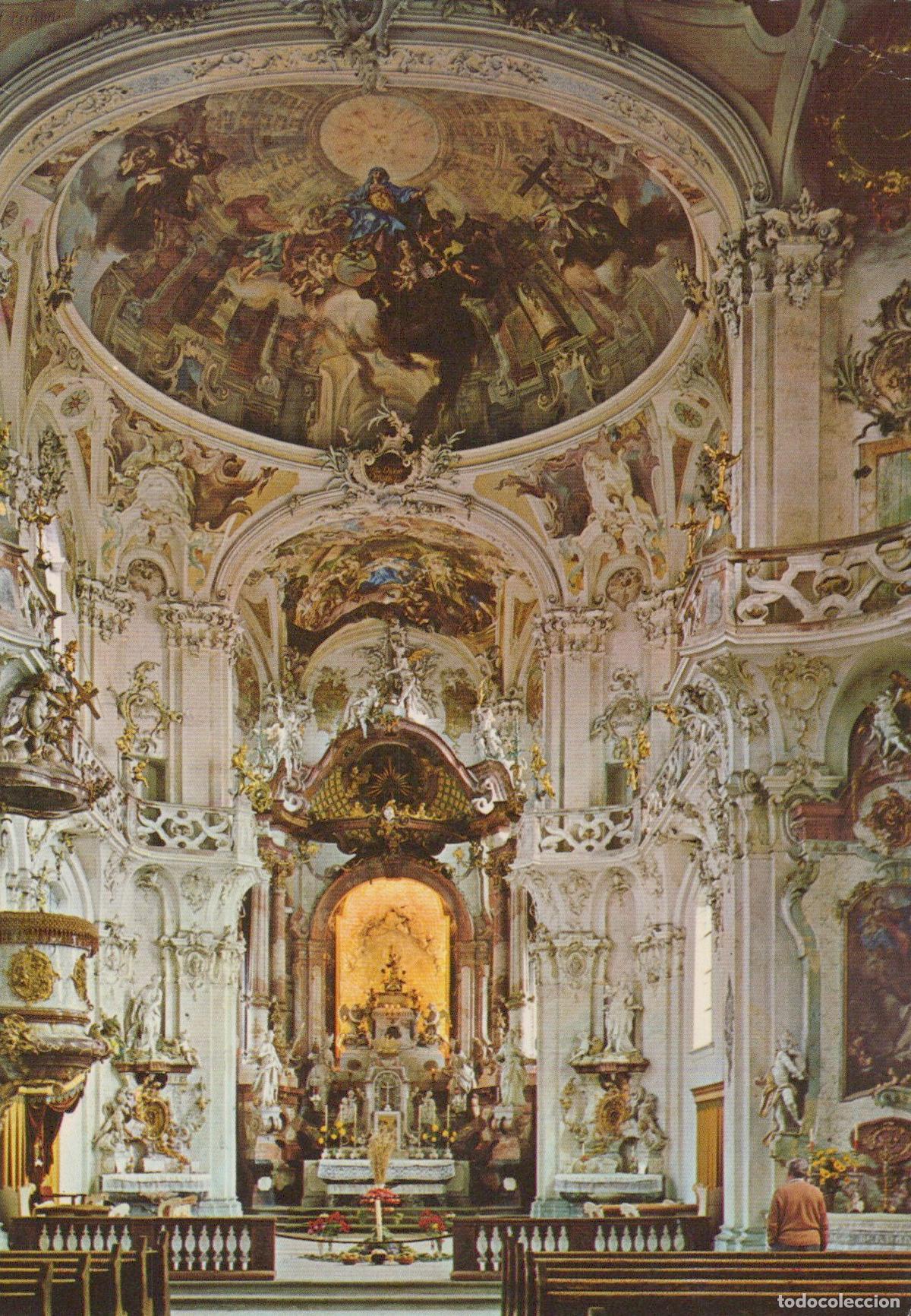 Cartoline: Germany Birnau Bodensee Klosterkirche Innenansicht Interior Unposted *YAV335