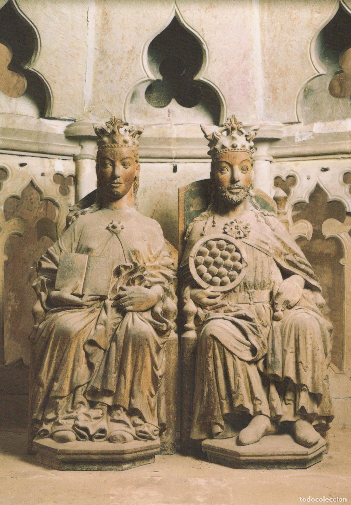 Postkarten: Germany Magdeburg Cathedral Royal Couple Statues 1250 Medieval Unposted *YAV346