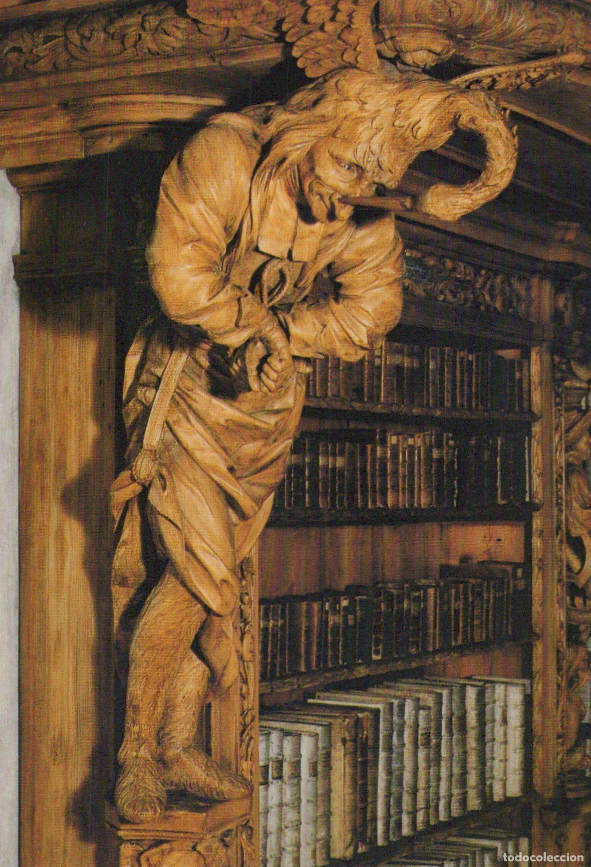 Postais: Germany Waldsassen Walsassen Abbey Library Carved Figure Unposted *YAV343