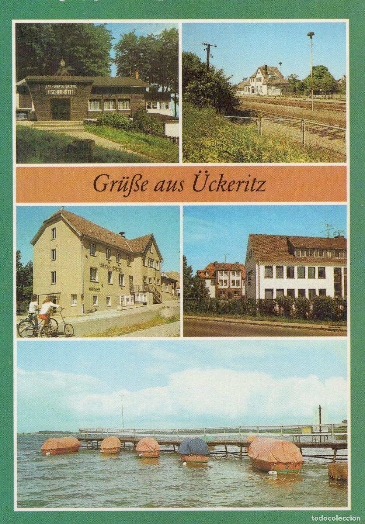 Postcards: Germany Uckeritz Multi View Fischerh&uuml;tte Bahnhof Buildings and Unposted *YAV376