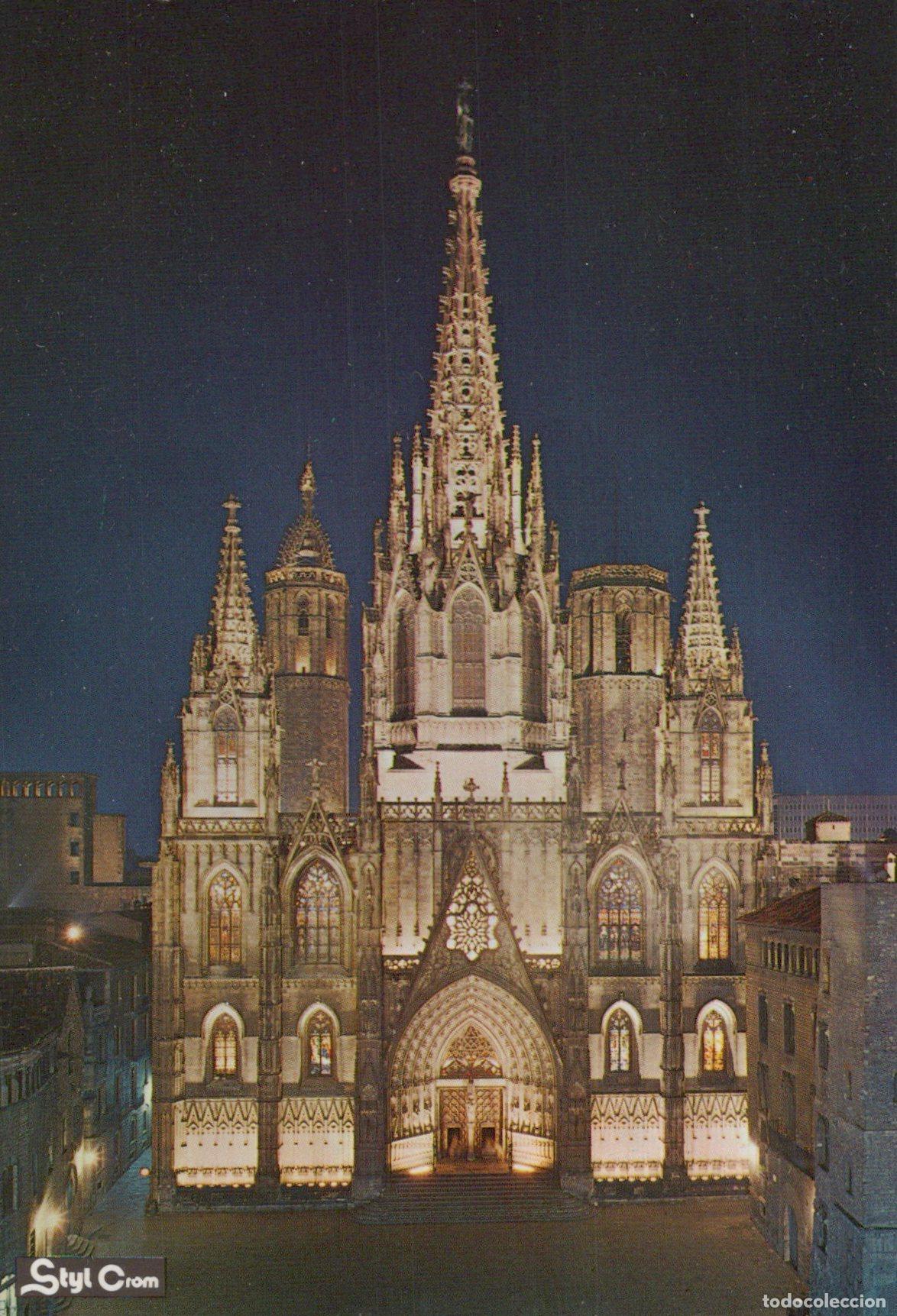 Cartes Postales: Spain Barcelona Cathedral At Night Gothic Architecture Unposted *YAV378