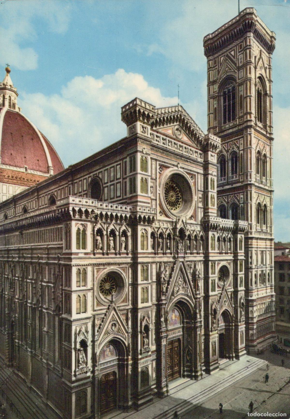 Postais: Italy Florence Cathedral Santa Maria del Fiore Architecture Dome Tower *YAV386