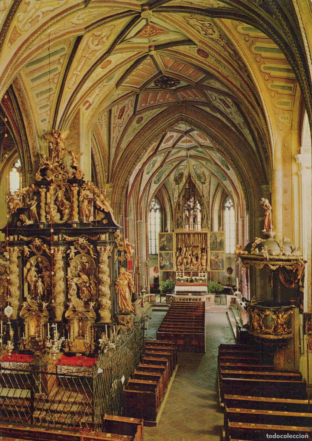 Postcards: Austria St Wolfgang am See Interior of Church With Pacher Altar *YAV416