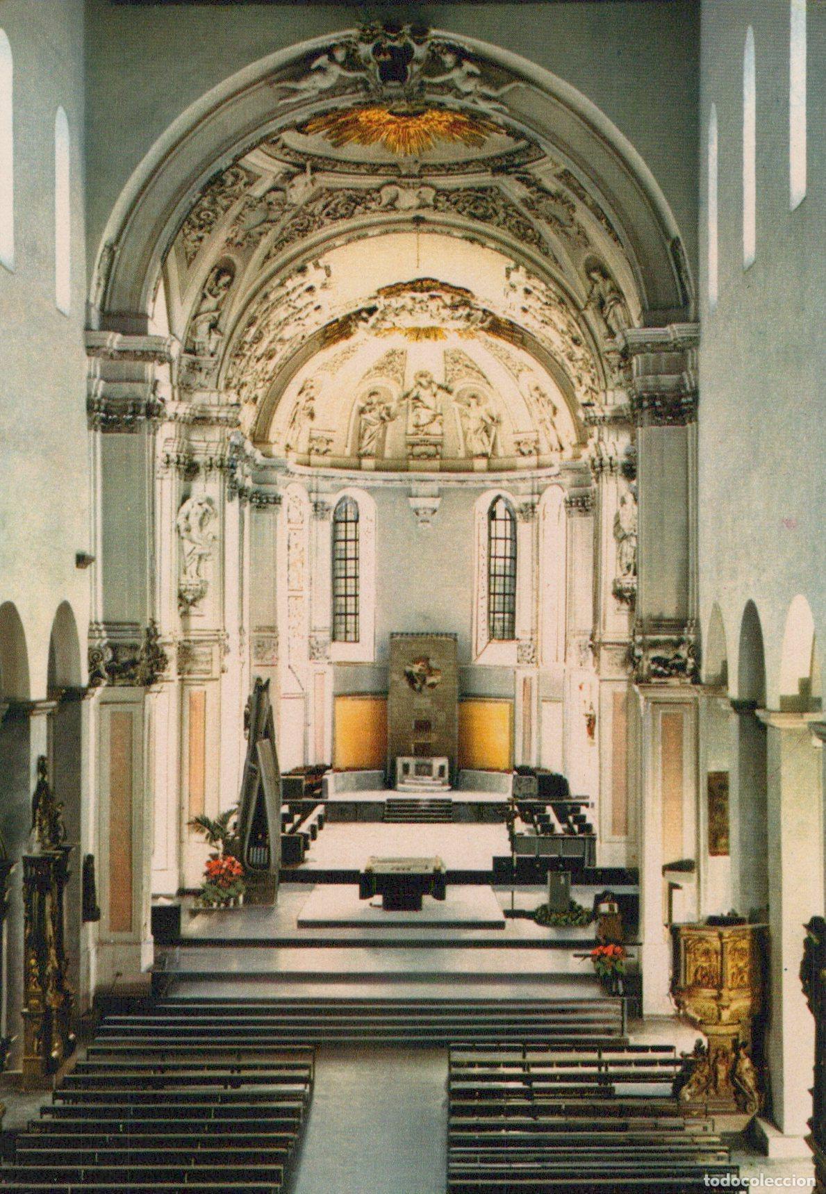 Postcards: Germany Wurzburg Cathedral Interior Rebuilt 1945 1967 Unposted *YAV426