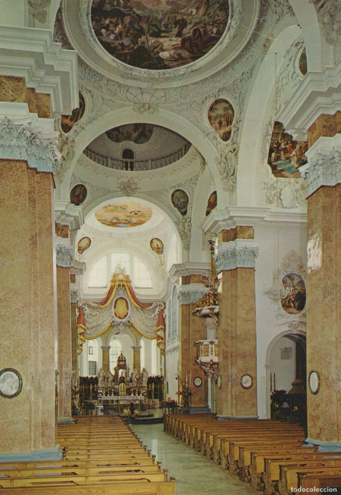 Postcards: Germany F&uuml;ssen St Mang Parish Church Interior Ornate Baroque Unposted *YAV433