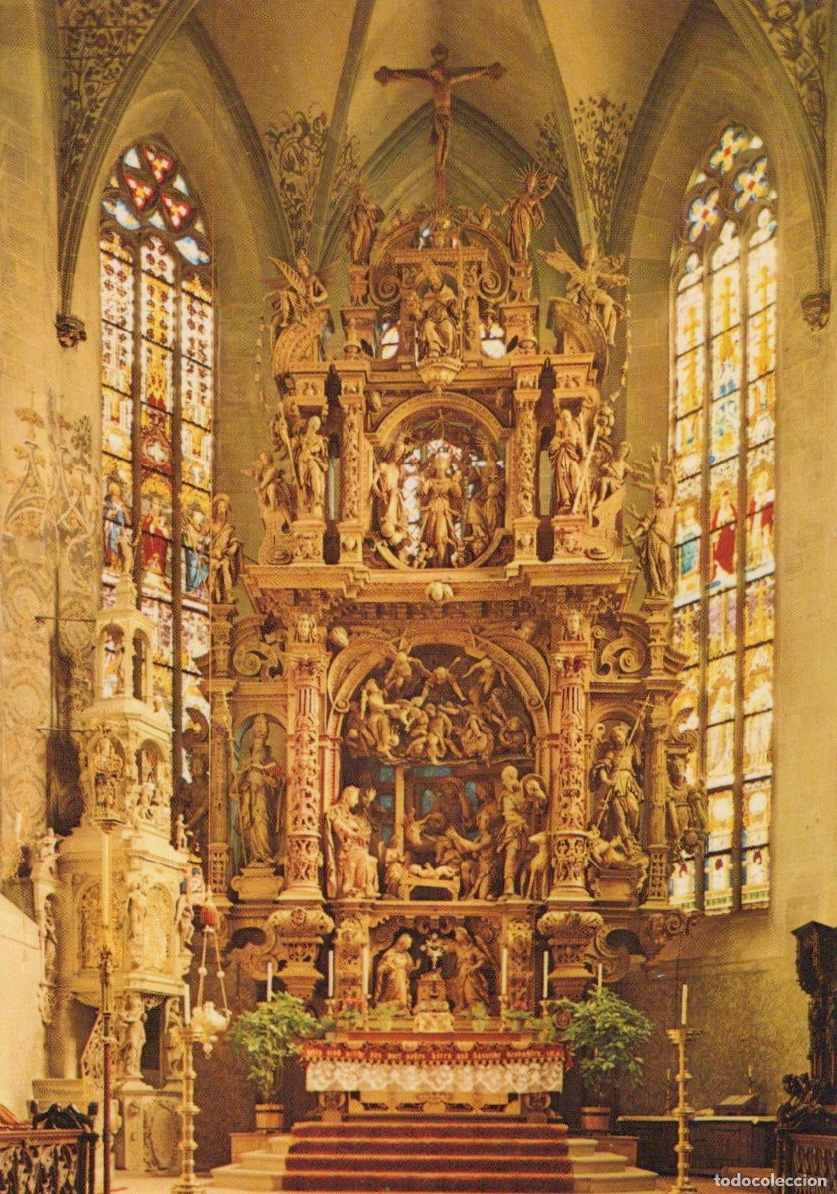 Postcards: Germany &Uuml;berlingen St Nikolaus M&uuml;nster High Altar By J&ouml;rg Z&uuml;rn Unposted *YAV327