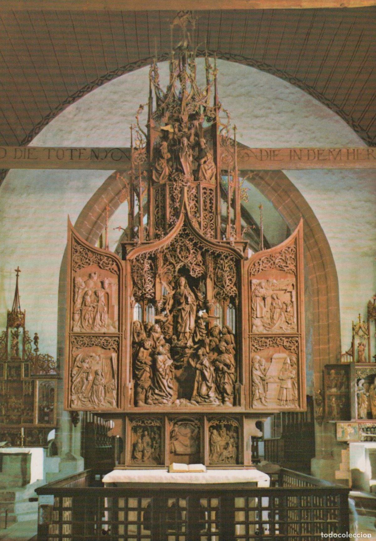 Postcards: Germany Creglingen Herrgottskirche Marienaltar By Tilman Unposted *YAV329