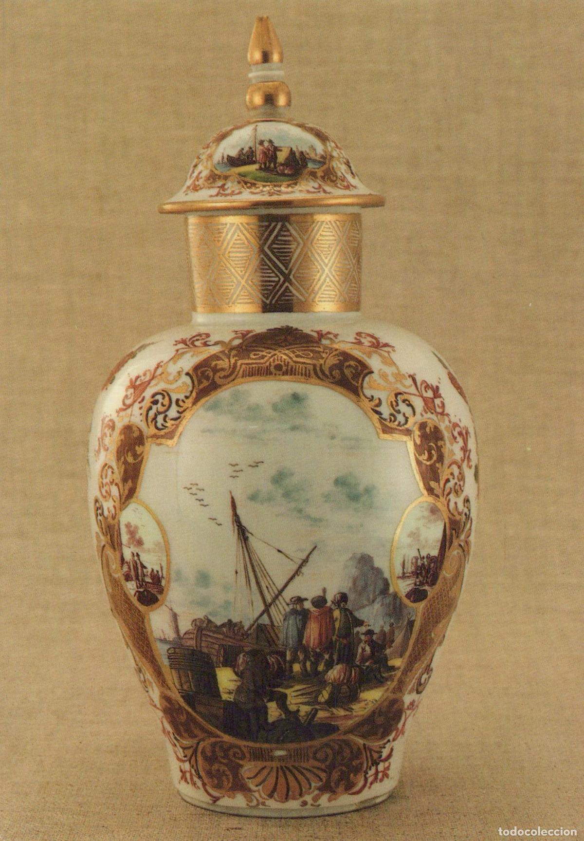 Postcards: Germany Arnstadt Schlossmuseum Porcelain Collection Meissen Unposted *YAV451
