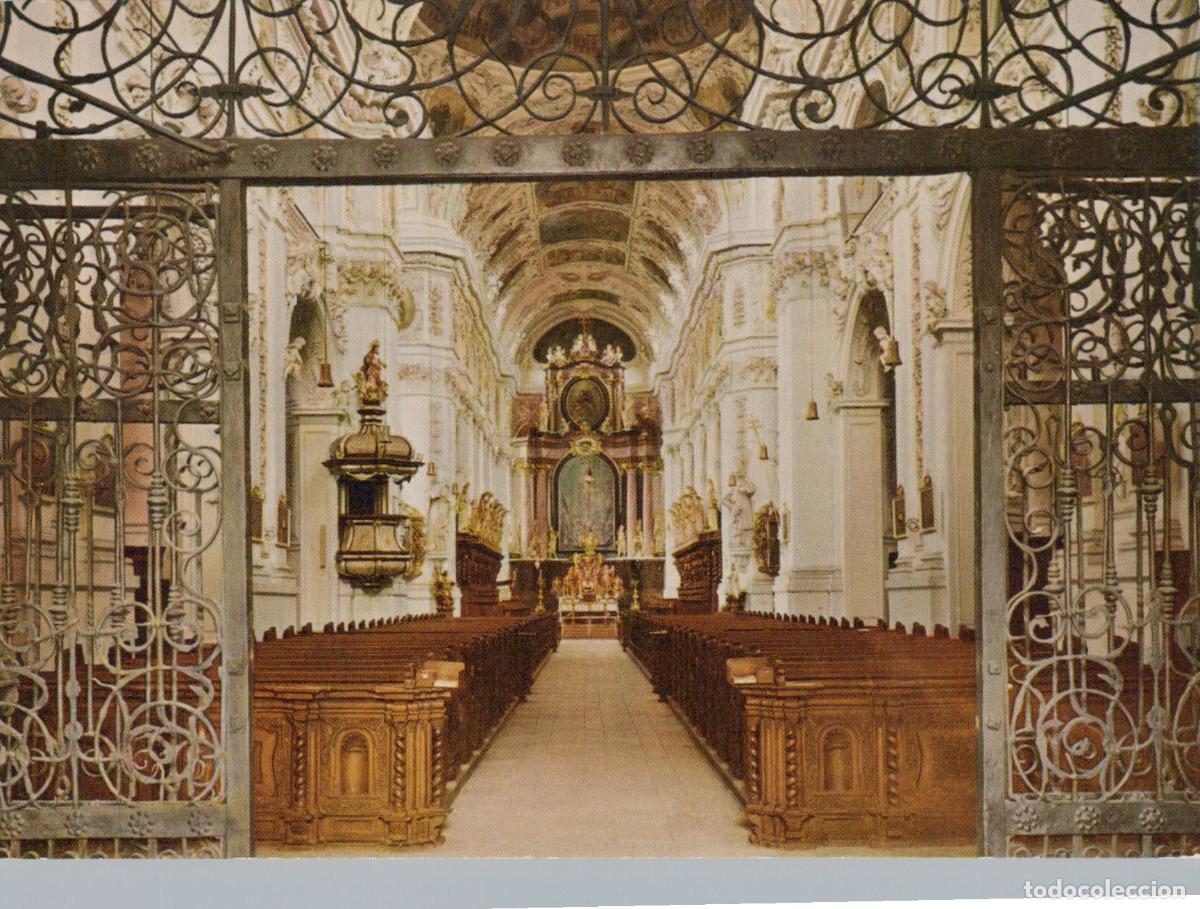 Cartoline: Germany Waldsassen Abbey Church Interior View Ornate Baroque Unposted *YAV480