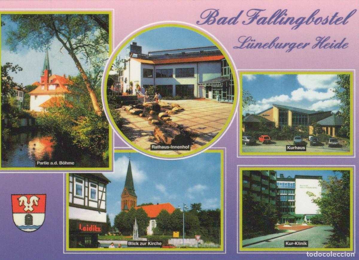 Cartoline: Germany Bad Fallingbostel L&uuml;neburger Heide Multi View Rathaus Unposted *YAV505