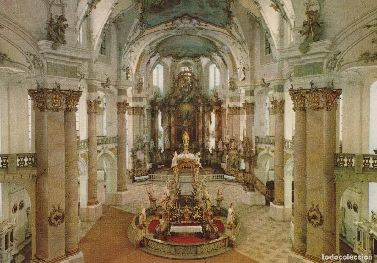 Cartoline: Germany Vierzehnheiligen Basilica Interior Balthasar Neumann Unposted *YAV528