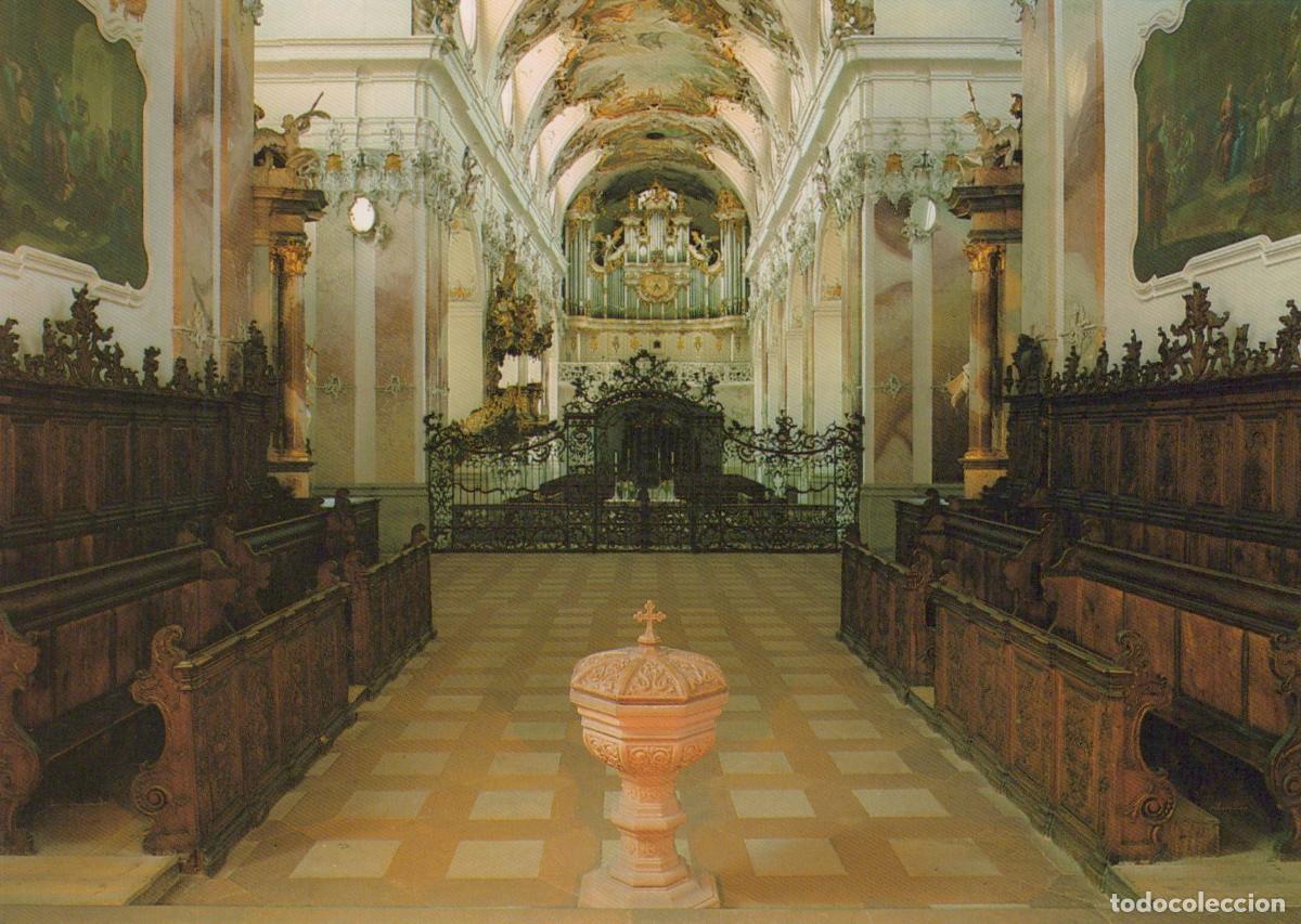 Cartes Postales: Germany Amorbach Abbey Church Interior Chancel Screen Organ Unposted *YAV536