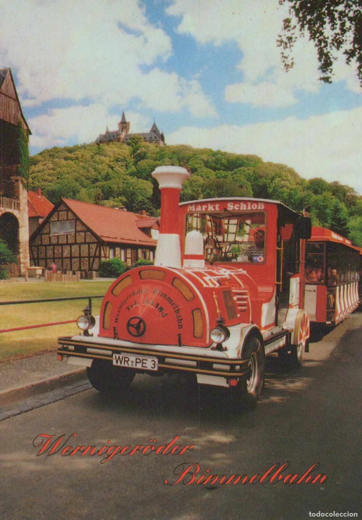 Cartes Postales: Germany Wernigerode Bimmelbahn Tourist Train With Castle View Unposted *YAV379