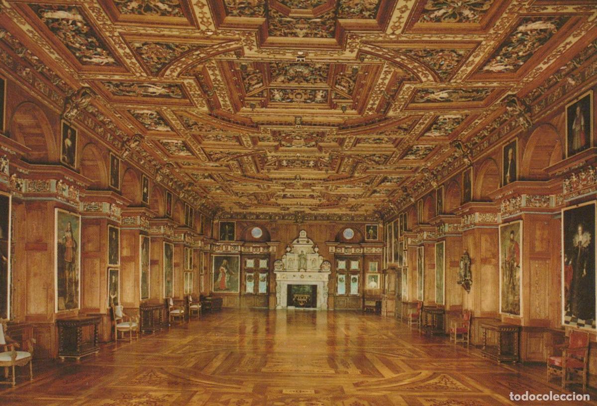 Cartoline: Germany Heiligenberg Castle Renaissance Knights Hall Interior Unposted *YAV546