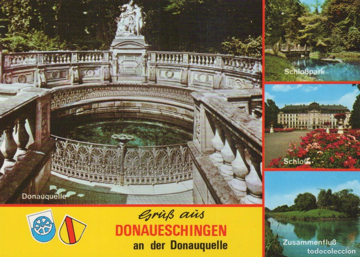Cartoline: Germany Donaueschingen Danube Spring Castle Park Palace River Unposted *YAV550