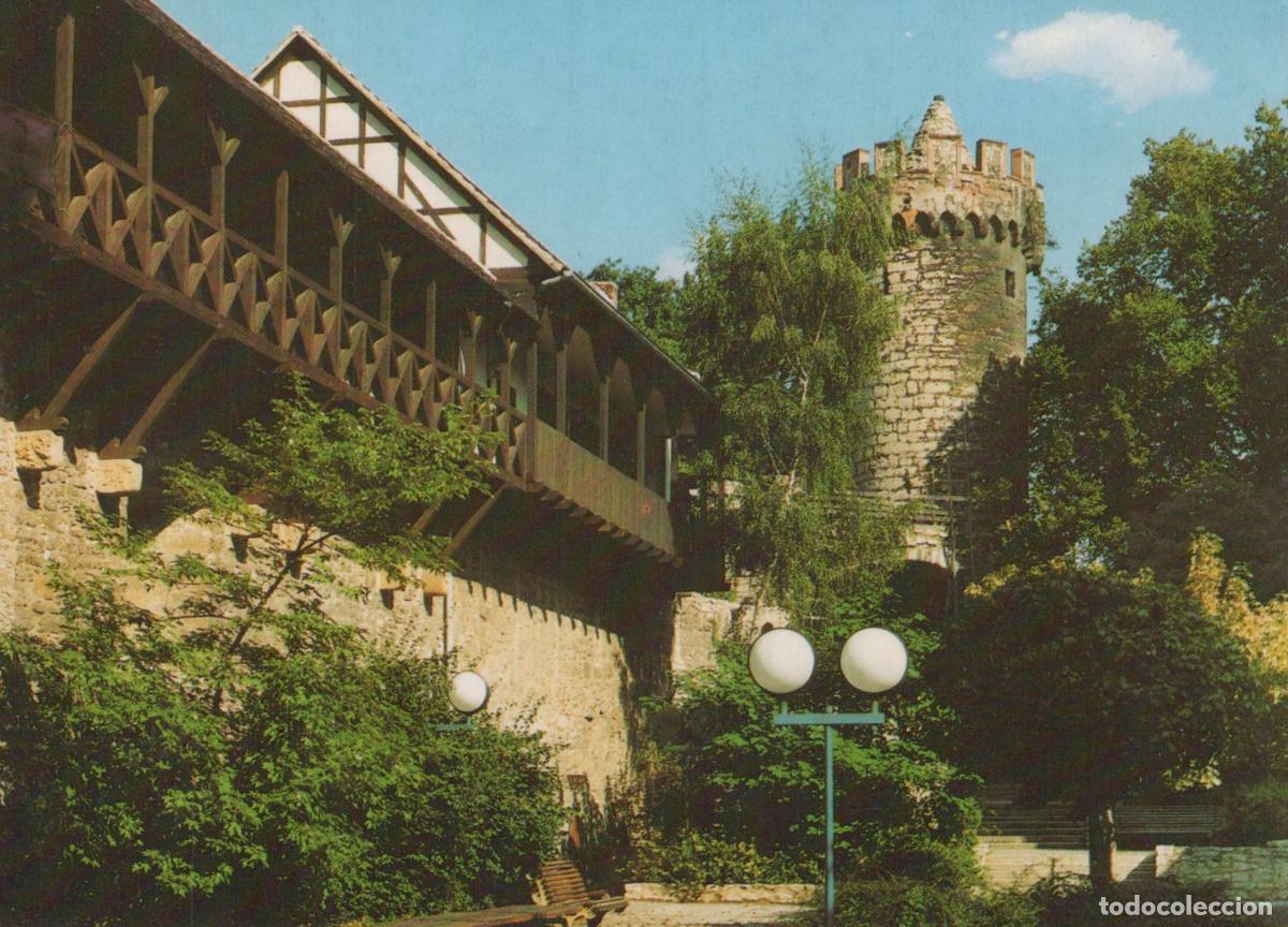Cartoline: Germany Jena Pulverturm Powder Tower House On the Wall Medieval Unposted *YAV563