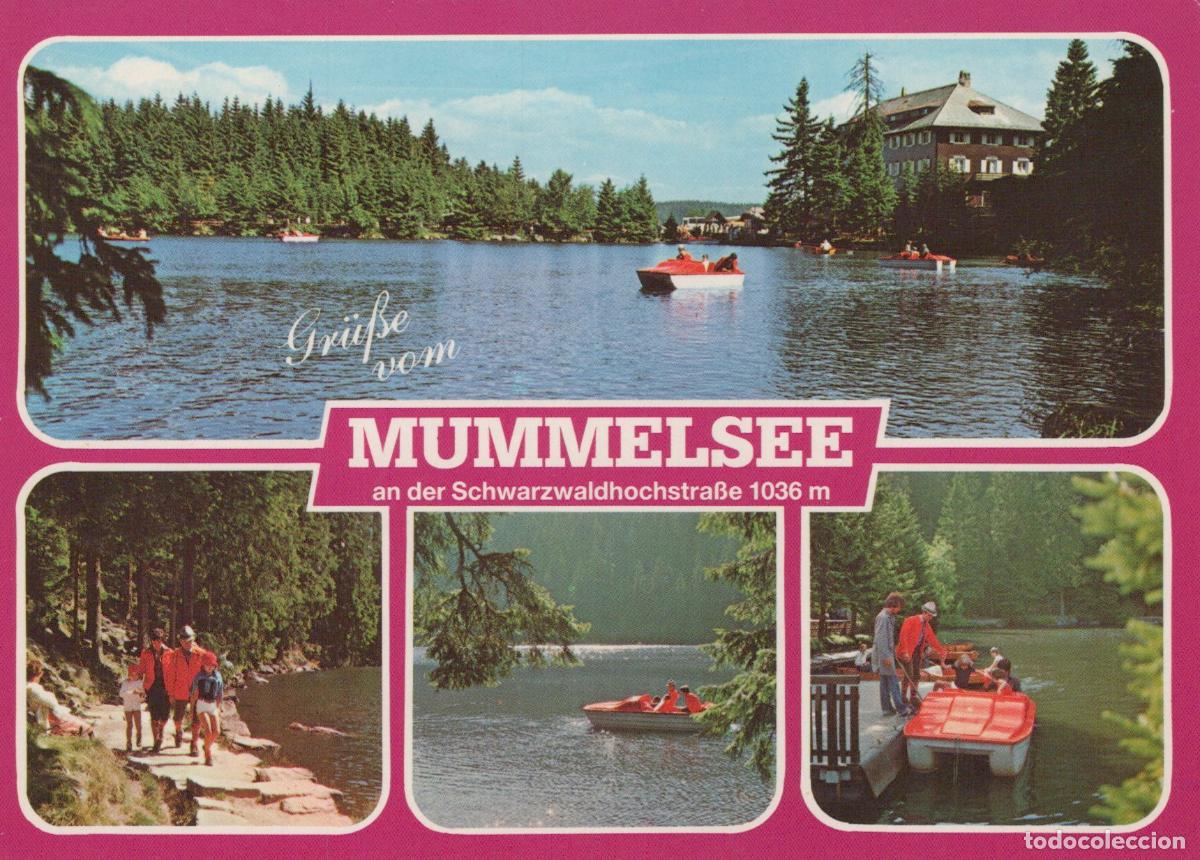 Cartoline: Germany Mummelsee Lake Hotel Boats People Landscape Unposted *YAV570