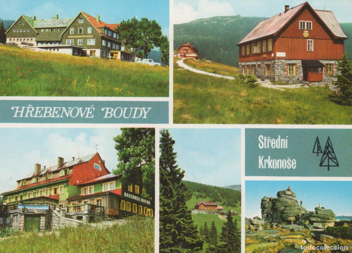 Cartoline: Czech Republic &Scaron;pindlerův Ml&yacute;n Hřebenov&eacute; Boudy Mountain Chalets *YAV576